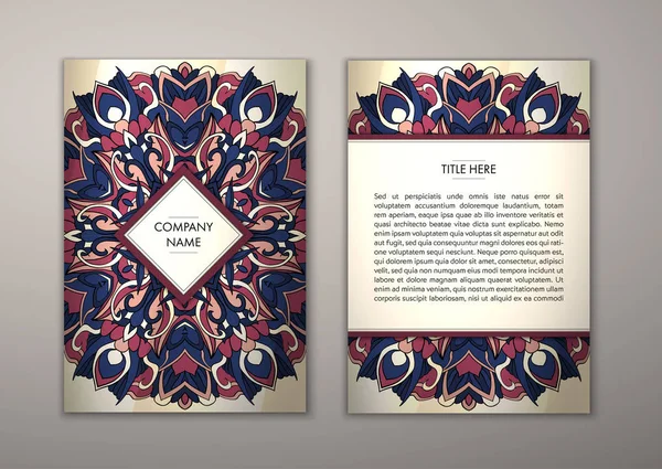 Flyer şablonu ile soyut süsleme