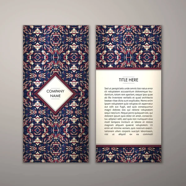 Flyer şablonu ile soyut süsleme