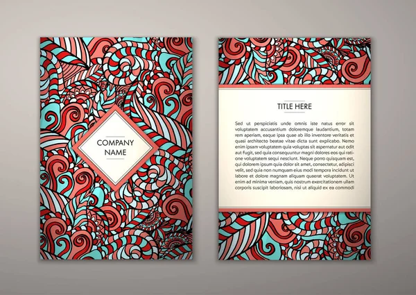 Flyer şablonu ile soyut süsleme