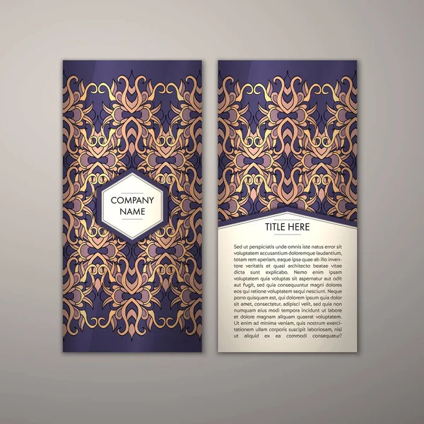 Flyer şablonu ile soyut süsleme