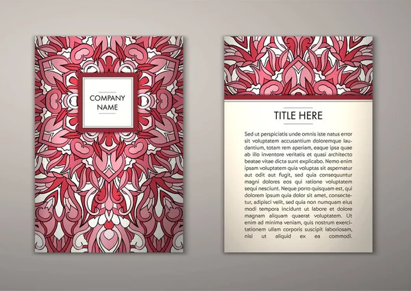 Flyer şablonu ile soyut süsleme