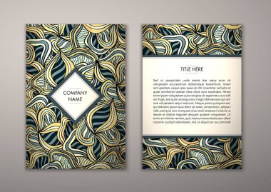 Flyer şablonu ile soyut süsleme