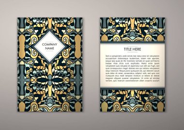 Flyer şablonu ile soyut süsleme