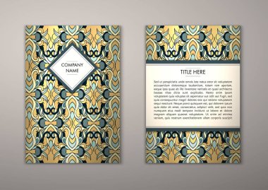 Flyer şablonu ile soyut süsleme