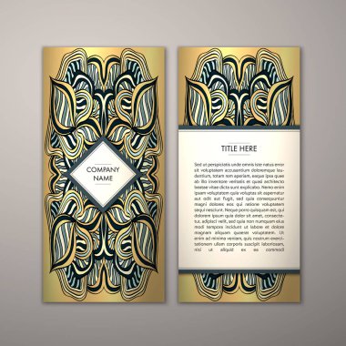 Flyer şablonu ile soyut süsleme