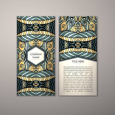 Flyer şablonu ile soyut süsleme