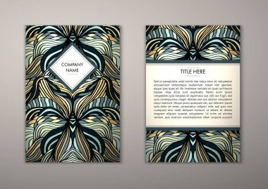 Flyer şablonu ile soyut süsleme