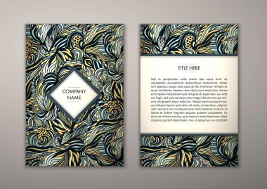 Flyer şablonu ile soyut süsleme