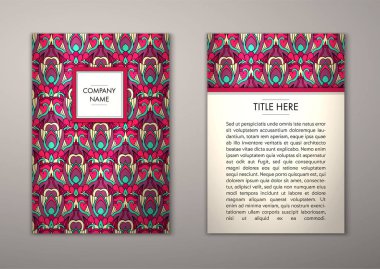 Flyer şablonu ile soyut süsleme