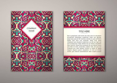 Flyer şablonu ile soyut süsleme