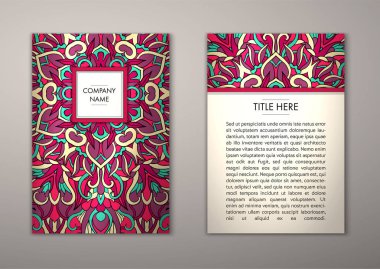 Flyer şablonu ile soyut süsleme