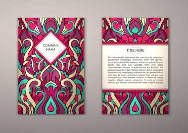 Flyer şablonu ile soyut süsleme