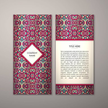 Flyer şablonu ile soyut süsleme