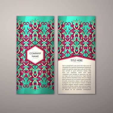 Flyer şablonu ile soyut süsleme