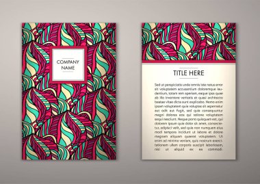 Flyer şablonu ile soyut süsleme