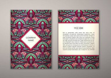 Flyer şablonu ile soyut süsleme