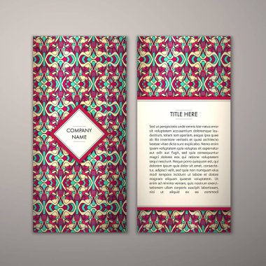 Flyer şablonu ile soyut süsleme