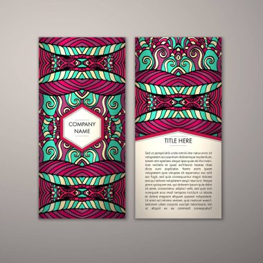 Flyer şablonu ile soyut süsleme