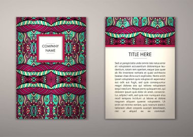 Flyer şablonu ile soyut süsleme