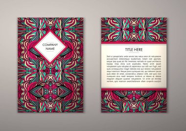 Flyer şablonu ile soyut süsleme