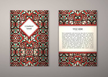 Flyer şablonu ile soyut süsleme