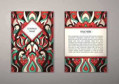 Flyer şablonu ile soyut süsleme