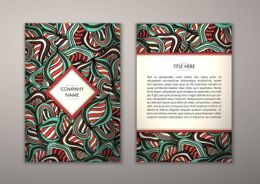 Flyer şablonu ile soyut süsleme