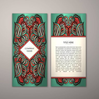 Flyer şablonu ile soyut süsleme