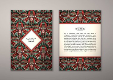 Flyer şablonu ile soyut süsleme