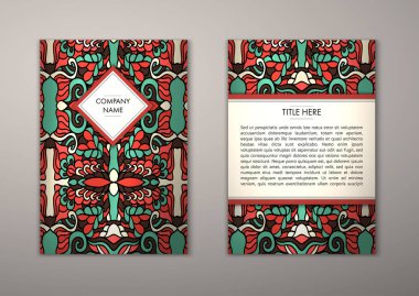 Flyer şablonu ile soyut süsleme