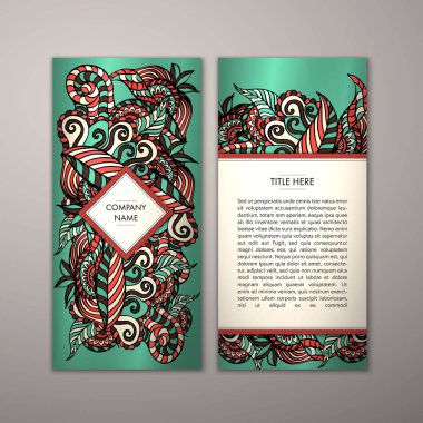 Flyer şablonu ile soyut süsleme