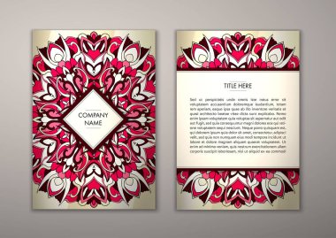 Flyer şablonu ile soyut süsleme