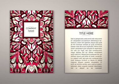 Flyer şablonu ile soyut süsleme