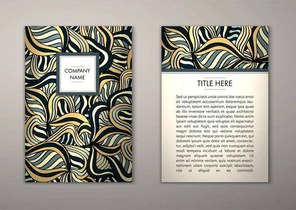 Flyer şablonu ile soyut süsleme