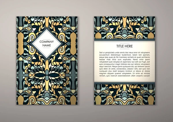 Flyer şablonu ile soyut süsleme