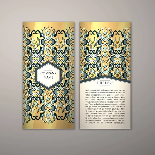 Flyer şablonu ile soyut süsleme