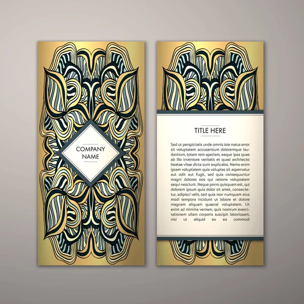 Flyer şablonu ile soyut süsleme