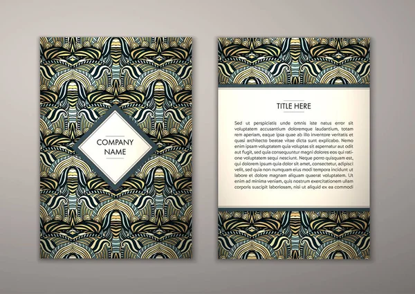 Flyer şablonu ile soyut süsleme