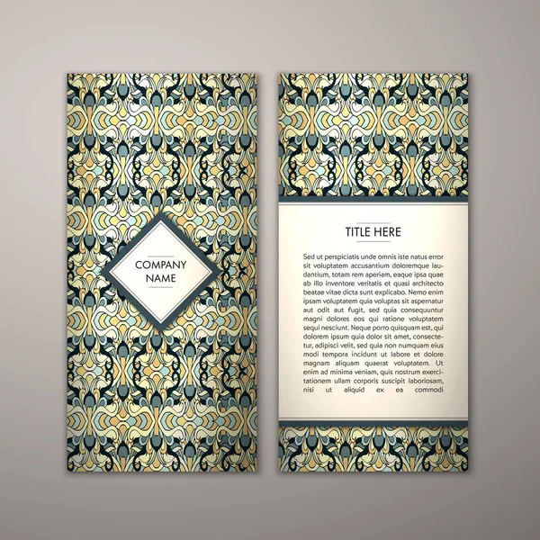 Flyer şablonu ile soyut süsleme