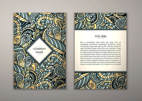 Flyer şablonu ile soyut süsleme