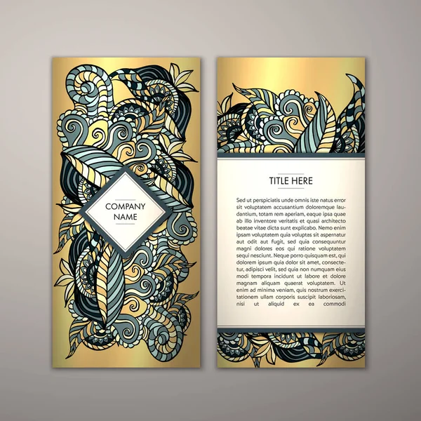 Flyer şablonu ile soyut süsleme