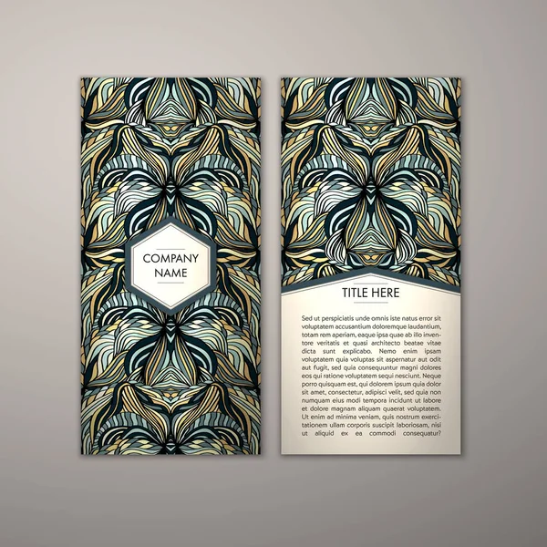 Flyer şablonu ile soyut süsleme