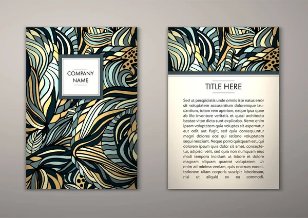 Flyer şablonu ile soyut süsleme