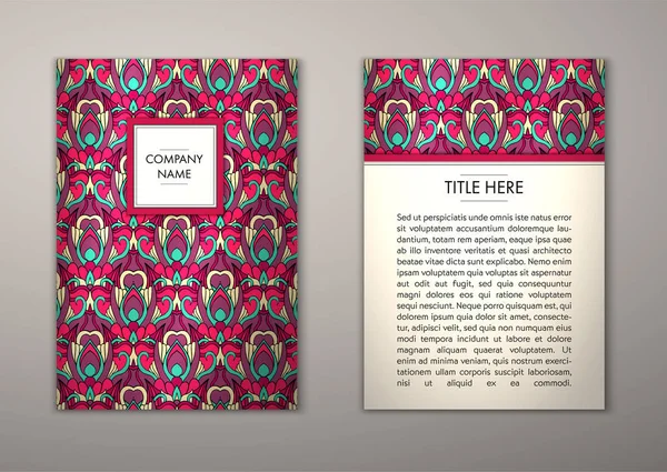 Flyer şablonu ile soyut süsleme