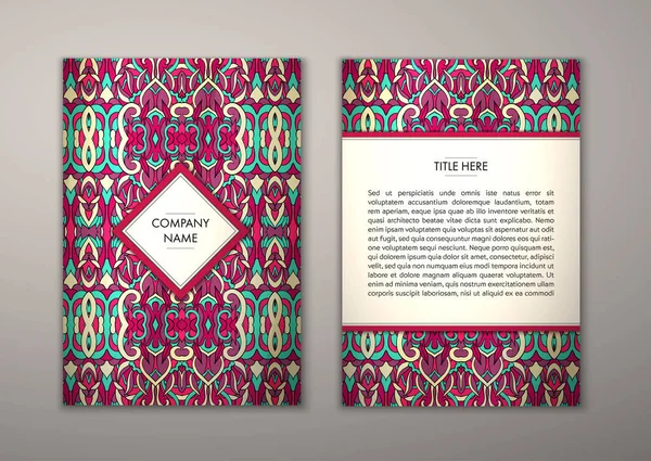 Flyer şablonu ile soyut süsleme