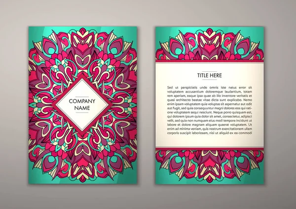 Flyer şablonu ile soyut süsleme