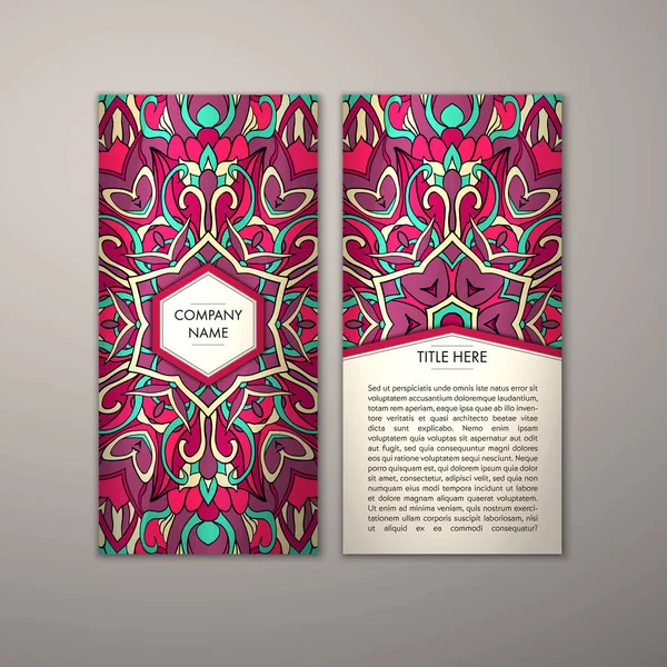 Flyer şablonu ile soyut süsleme