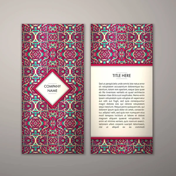 Flyer şablonu ile soyut süsleme