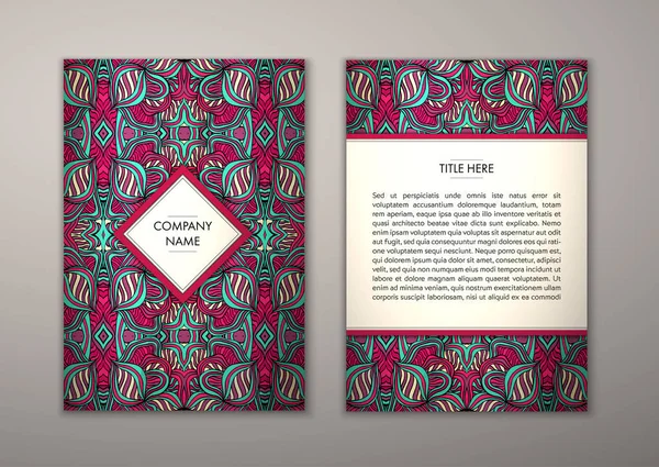 Flyer şablonu ile soyut süsleme