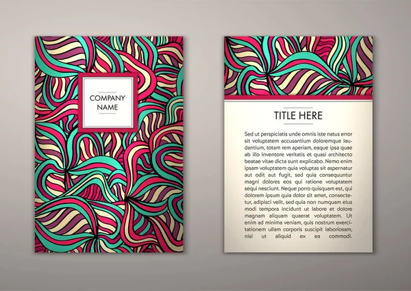 Flyer şablonu ile soyut süsleme